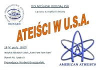 Wrocław – wykład i debata o ateistach w USA