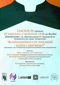 Warszawa: Bluźnierstwo czy wolność słowa i ekspresji?